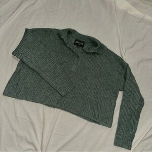 Vintage American Eagle Outfitters Pastel Green Knit Cardigan